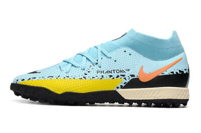 Men's Nike Phantom GT Pro TF Football Shoes - Blue/Yellow/Pink