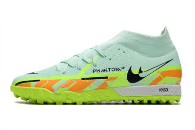 Men's Nike Phantom GT Pro TF Football Shoes - Jade/Yellow/Orange/Black