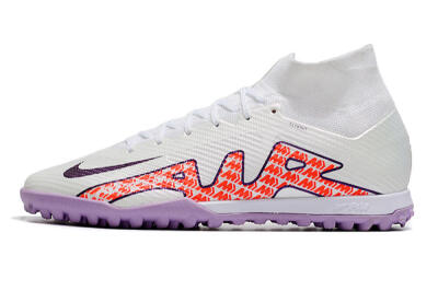 Men's Nike Air Zoom Mercurial Superfly 9 Elite TF Football Shoes - White/Red/Purple