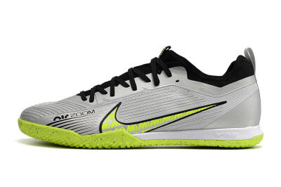 Men's Nike Air Zoom Mercurial Vapor 15 Pro IC Football Shoes - Silver/Yellow/Black