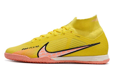 Men's Nike Air Zoom Mercurial Superfly 9 Elite IC Football Shoes - Yellow/Pink/Black