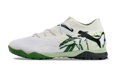 Men's Puma Future 7 Ultimate TF Football Shoes - White/Green/Black