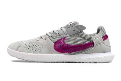 Men's Nike Street Gato IC Football Shoes - Grey/Red/White