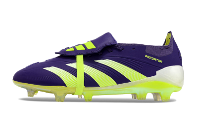 Unisex Adidas Predator Elite Foldover Tongue FG Football Boots - Blue/Yellow/White