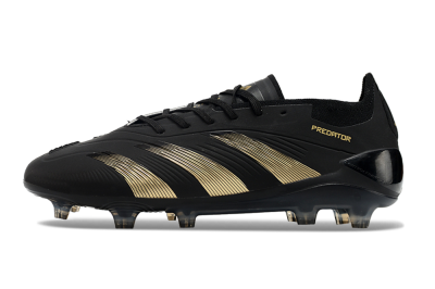Unisex Adidas Predator Elite 24 FG Football Boots - Black/Gold/Blue