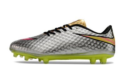 Men's Neymar x Nike Hypervenom Phantom Liquid Diamond FG Football Boots - Silver/Yellow/Pink/Gold