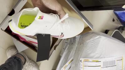 Men's Nike Air Zoom Mercurial Superfly 9 Elite SG Football Boots - White/Pink/Black