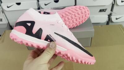 Men's Nike Air Zoom Mercurial Vapor 15 Elite TF Football Shoes - Pink/Black