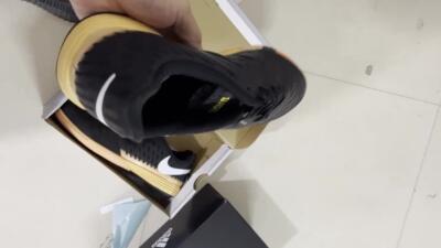 Unisex Nike Lunar Gato 2 IC Football Shoes - Black/White/Yellow