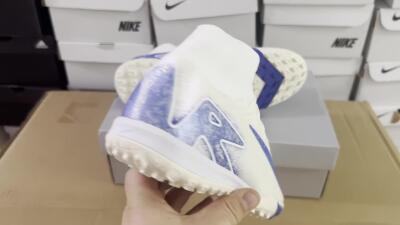 Unisex Nike Air Zoom Mercurial Superfly 10 Elite TF Football Shoes - Beige/Blue