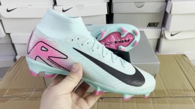 Men's Nike Air Zoom Mercurial Superfly 10 Elite FG Football Boots - Jade/Black/Pink