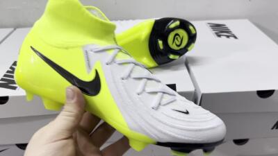 Men's Nike Phantom Luna Elite FG Football Boots - Grey/Yellow/Black
