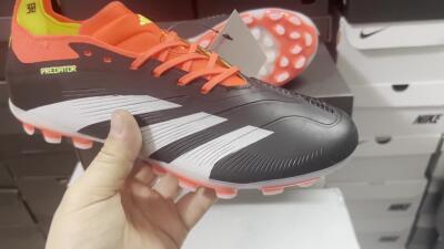 Men's Adidas Predator 24 Elite AG Football Boots - Black/white/Red/Yellow