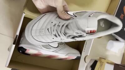 Men's Supre x Nike SB Gato IC Football Shoes - Grey/White/Red/Black