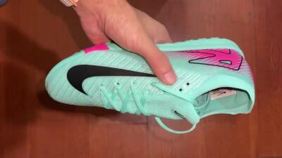 Unisex Nike Air Zoom Mercurial Vapor 16 Elite TF Football Shoes - Green/Pink/Black