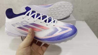 Men's Adidas F50 Pro TF Football Shoes - Blue/Red/Beige