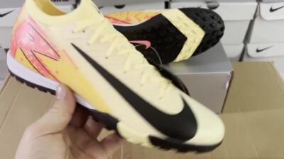 Men's Nike Air Zoom Mercurial Vapor 16 Elit TF Football Shoes - Yellow/Black/Red