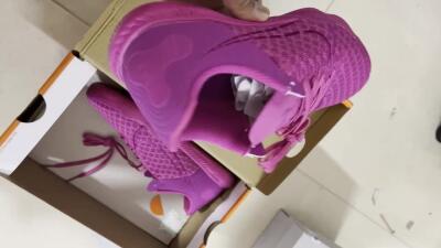 Men's Nike React Gato IC Football Shoes - Pink/Purple