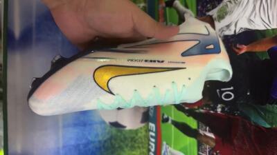 Men's Nike Air Zoom Mercurial Vapor 16 Elite FG Football Boots - White/Gold/Blue