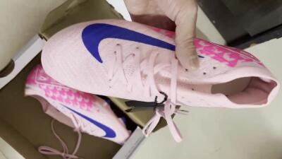 Men's Nike Air Zoom Mercurial Vapor 16 Elite FG Football Boots - Pink/White/Blue