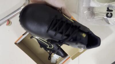 Men's Nike React Tiempo Legend 9 Pro TF Football Shoes - Black/Gold/White