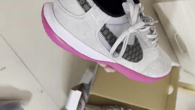 Men's Nike Street Gato IC Football Shoes - Grey/Black/Pink