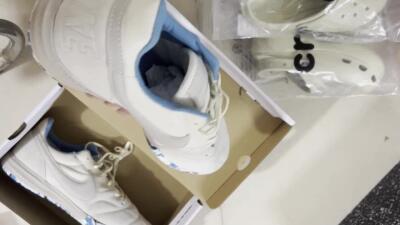 Men's Nike Premier 2 Sala IC Football Shoes - Beige/White/Blue