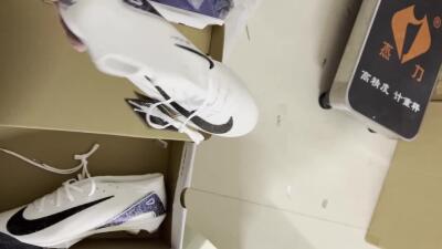 Unisex Nike Air Zoom Mercurial Superfly 10 Elite FG Football Boots - White/Black/Blue