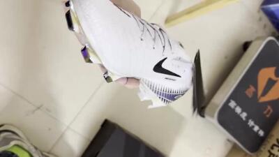 Men's Nike Air Zoom Mercurial Vapor 16 Elite FG Football Boots - Grey/Black/Blue