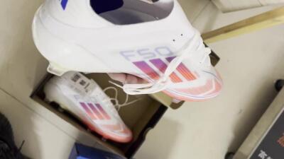 Men's Adidas F50 Elite FG Football Boots - White/Red/Blue