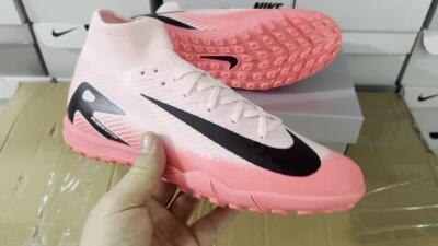 Men's Nike Air Zoom Mercurial Superfly 10 Elite TF Football Shoes - Pink/Black