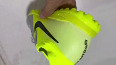 Men's Nike Phantom GX 2 Elite TF Football Shoes - Grey/Yellow/Black