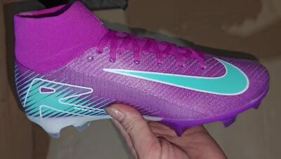 Men's Nike Air Zoom Mercurial Superfly 10 Elite FG Football Boots - Purple/Green