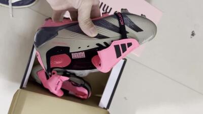 Men's Adidas Predator Elite Foldover Tongue FG Football Boots - Pink/Black/Silver/Gold