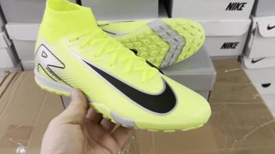 Unisex Nike Air Zoom Mercurial Superfly 10 Elite TF Football Shoes - Yellow/Silver/Black