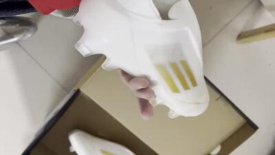 Unisex Adidas F50 Elite Laceless FG Football Boots - White/Gold