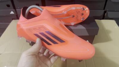 Unisex Adidas F50 Elite Laceless FG Football Boots - Red/Blue/Silver