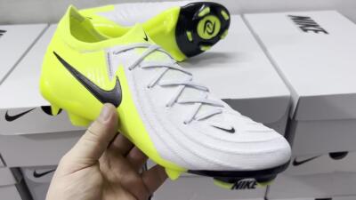Men's Nike Phantom Luna Elite FG Football Boots - Grey/Yellow/Black