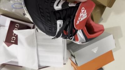 Men's Adidas Predator Accelerator FG Football Boots - Black/Silver/Red