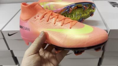 Men's Nike Air Zoom Mercurial Superfly 10 Elite FG Football Boots - Orange/Yellow/Black