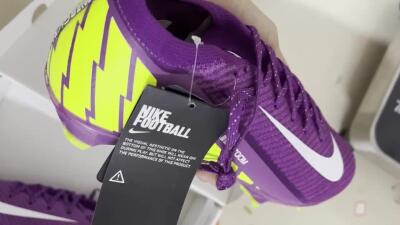 Unisex Nike Air Zoom Mercurial Vapor 16 Elite FG Football Boots - Purple/White/Yellow/Brown