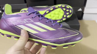 Unisex Adidas F50 Elite MG Football Boots - Purple/Yellow