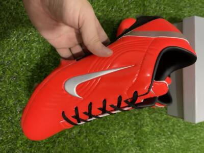 Men's Ronaldo x Nike R9 Mercurial Vapor 3 FG Football Boots - Red/Silver/Black