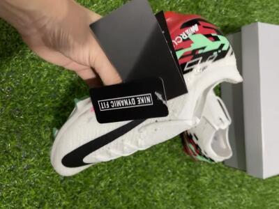 Unisex Nike Air Zoom Mercurial Vapor 16 Elite FG Football Boots - White/Black/Pink/Green