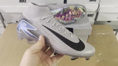 Unisex Nike Mercurial Superfly 10 Elite FG Football Boots - Grey/Black/Blue/Gold
