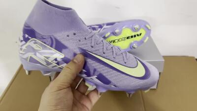 Men's Nike Air Zoom Mercurial Superfly 10 Elite SG Football Boots - Purple/Yellow/White