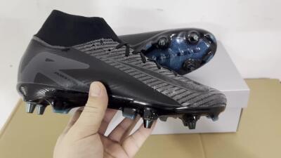 Men's Nike Air Zoom Mercurial Superfly 10 Elite SG Football Boots - Black/Silver/Blue