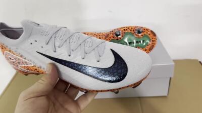 Men's Nike Air Zoom Mercurial Vapor 16 Elite SG Football Boots - Grey/Black/Leopard