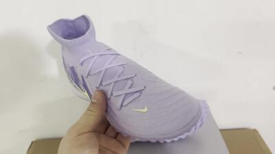 Men's Nike Phantom Luna Elite TF Football Shoes - Purple/Yellow/White
