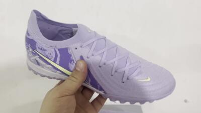 Men's Nike Phantom GX 2 Elite TF Football Shoes - Purple/Yellow/White